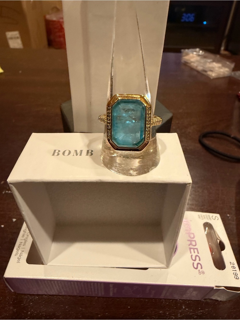 Mental Health Awareness: Blue Topaz to Rhodolite. Color Changing on Gold